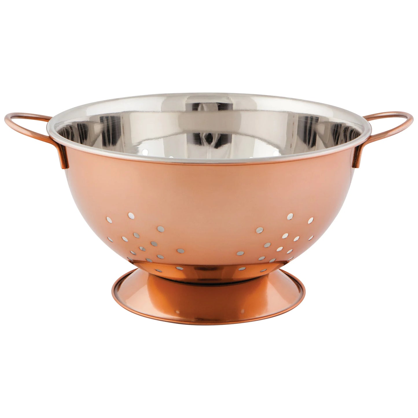 STEEL COLANDER ROSE GOLD LG