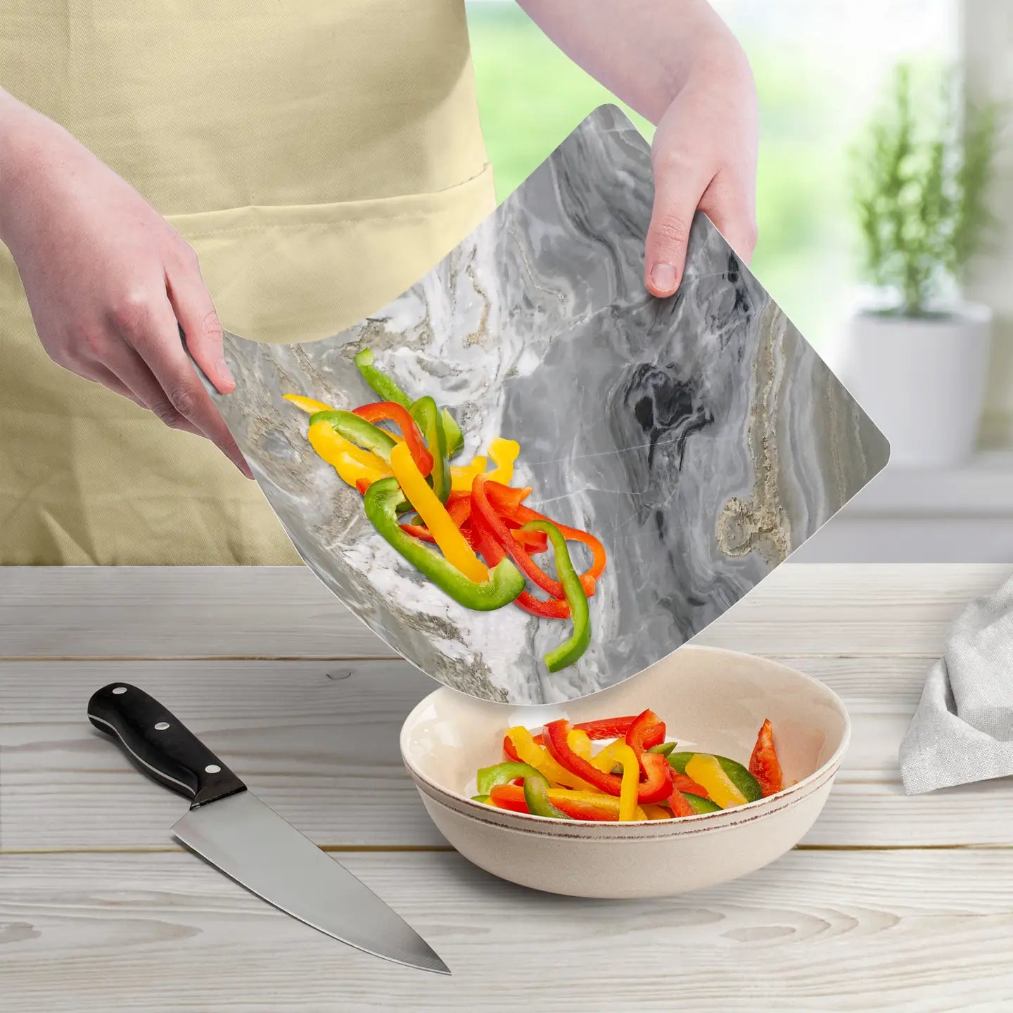 FLEXIBLE CUTTING BOARD MAT QUARTZ