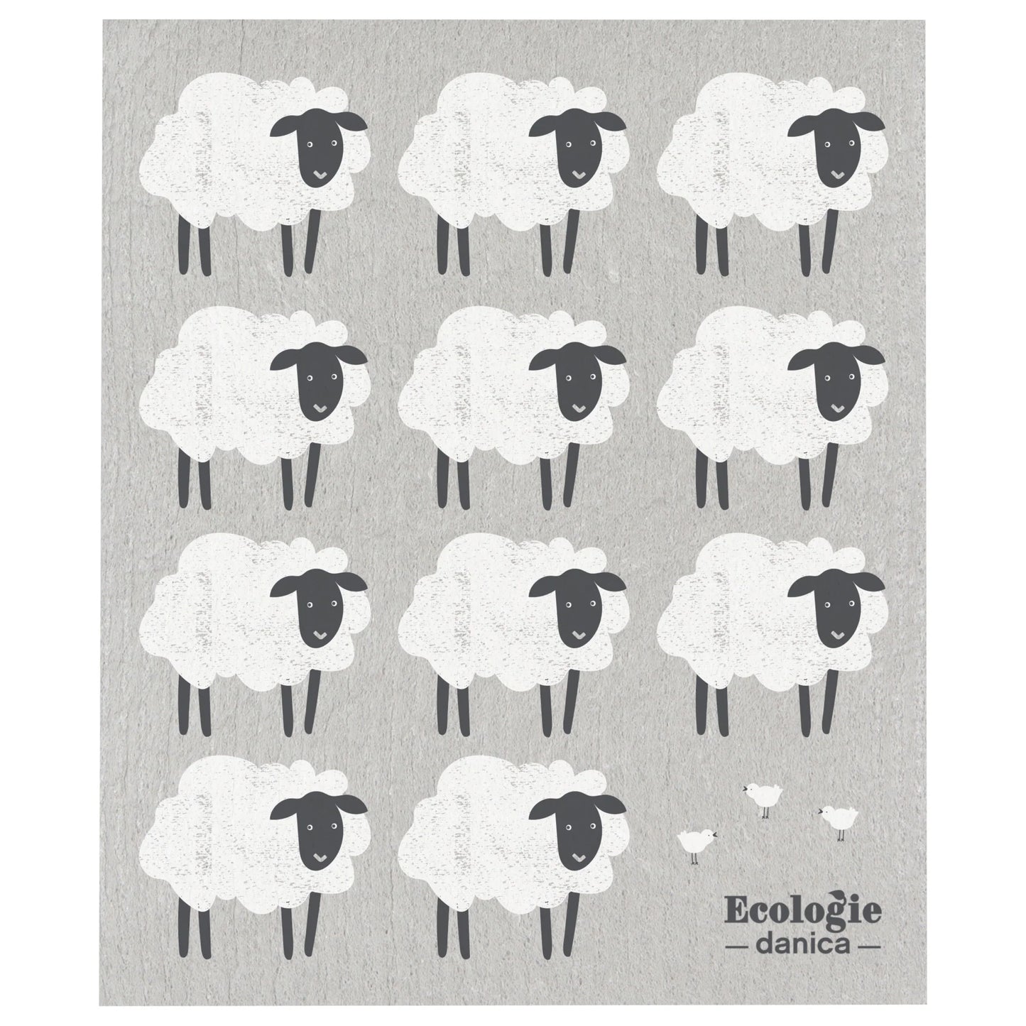 SWEDISH SPONGE CLOTH COUNTING SHEEP