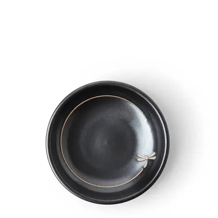 SAUCE DISH IRN BLACK DRAGONFLY FLIGHT