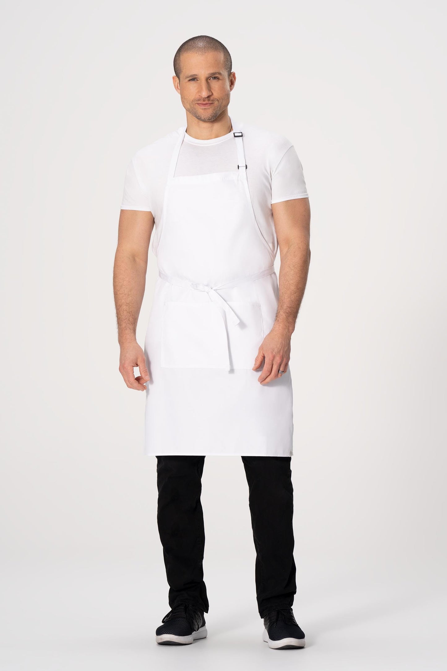 APRON BUTCHER WHITE