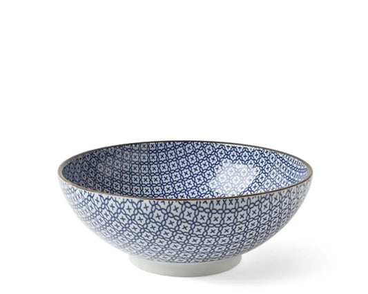 ASIAN BOWL BLUE MOSIAC 8.25"