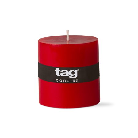 PILLAR CANDLE 3X3 RED