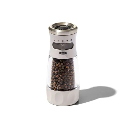 OXO GG CONTOURED MESS-FREE PEPPER GRINDER - GRAY