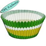 BAKING CUPS JUMBO GREEN SWIRL