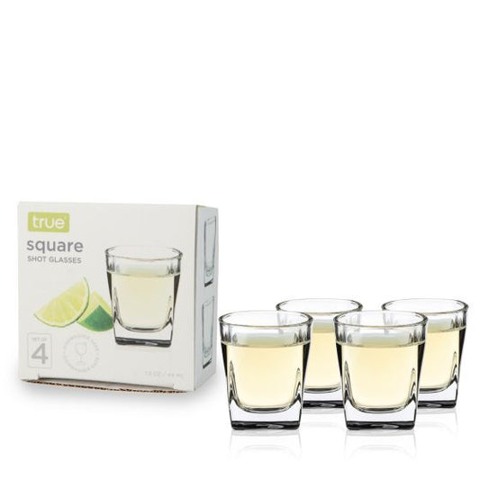 SQUARE SHOT GLASSES 1.5 OZ (SET OF 4)