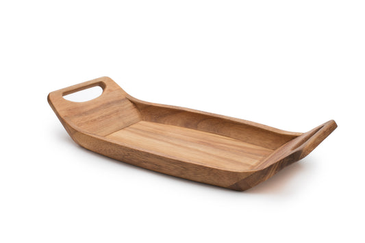 NORWEGIAN SADDLE SERVING TRAY ACACIA