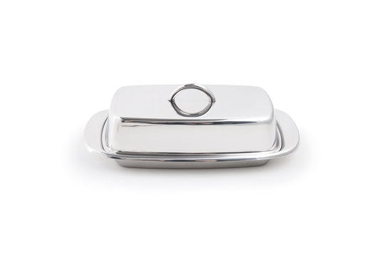 STAINLESS STEEL BUTTER DISH