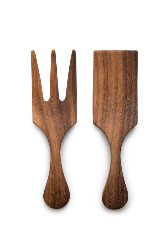 FARMHOUSE SALAD UTENSIL SET ACACIA WOOD