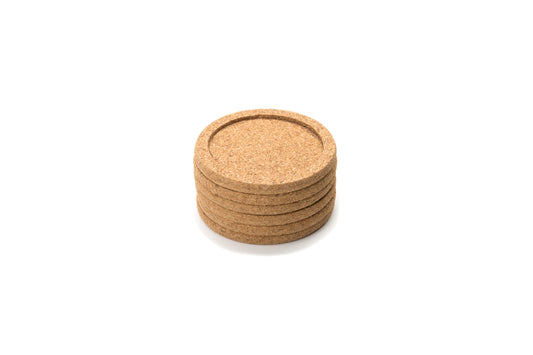 CORK COASTERS S/6