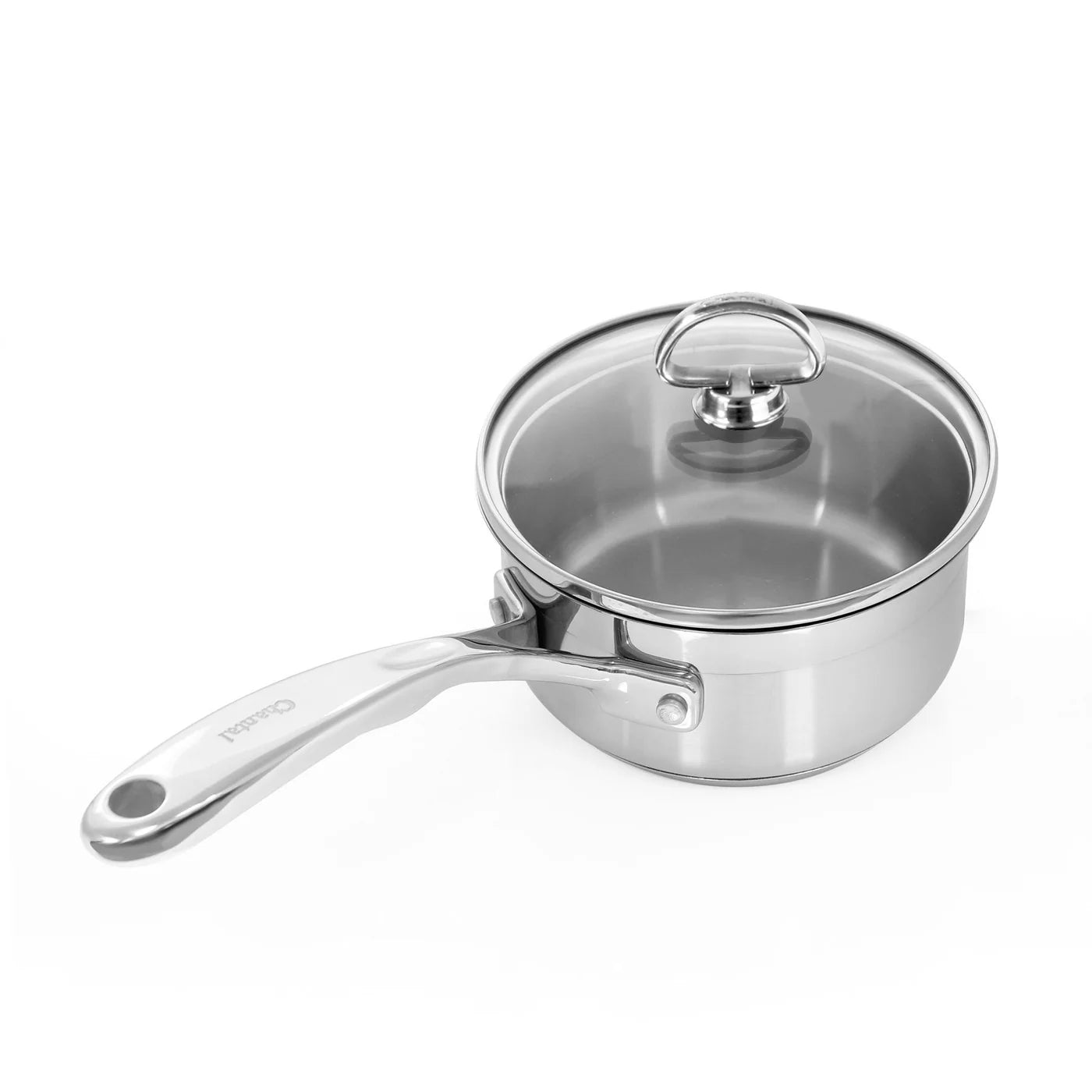 CHANTAL SAUCEPAN W/GLASS LID 1 QT