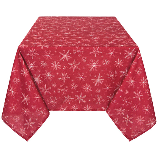 TABLECLOTH SNOWFLAKES 60X120"