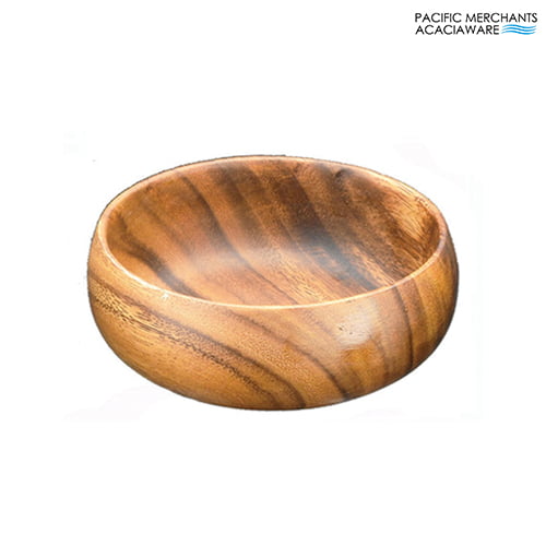 WOOD CALABASH BOWL 3"X6"