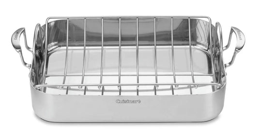 CUISINART MULTICLAD PRO ROASTING PAN W/RACK 16"