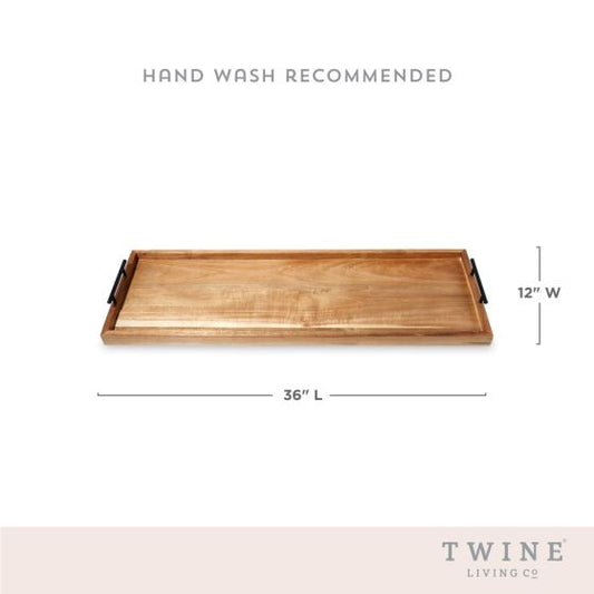 TWINE CHEESEBOARD ACACIA RECTANGLE W/HANDLES