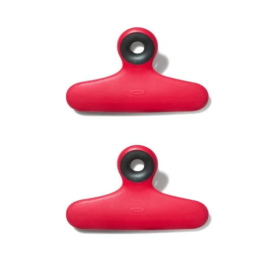 BAG CLIPS RED 2PK