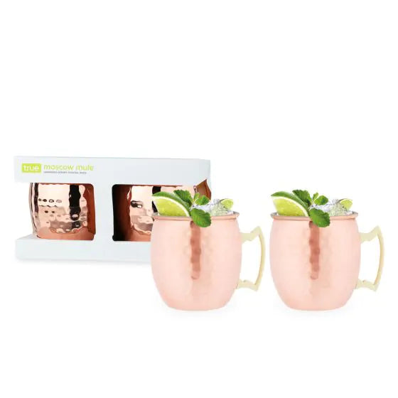 HAMMERED MOSCOW MULE COPPER MUGS 2PK