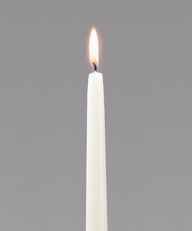 TAPER CANDLE 10" IVORY EA