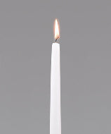 TAPER CANDLE 8"  WHT BOX 12