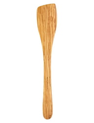 OLIVE WOOD PLAIN CURVED SPATULA LG 12"