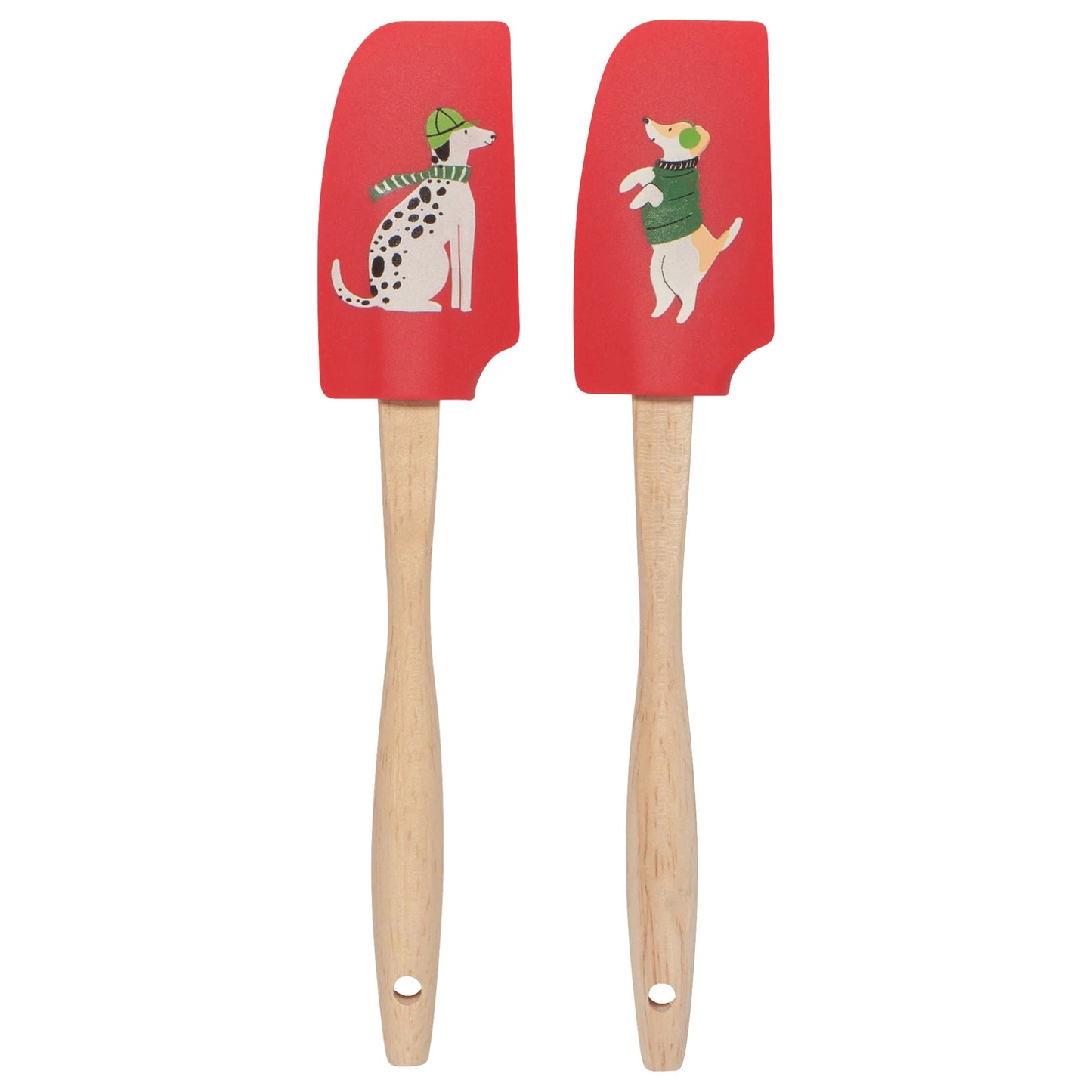 MINI SPATULAS SET OF 2 YULE DOGS