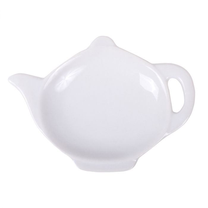 TEAPOT TEA CADDY WHT