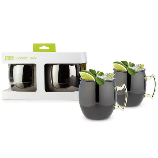 MOSCOW MULE COCKTAIL MUG 2PK BLK