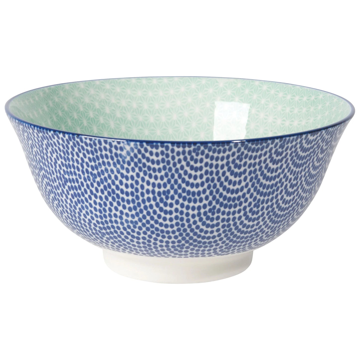 ASIAN BOWL BLUE WAVES 6"